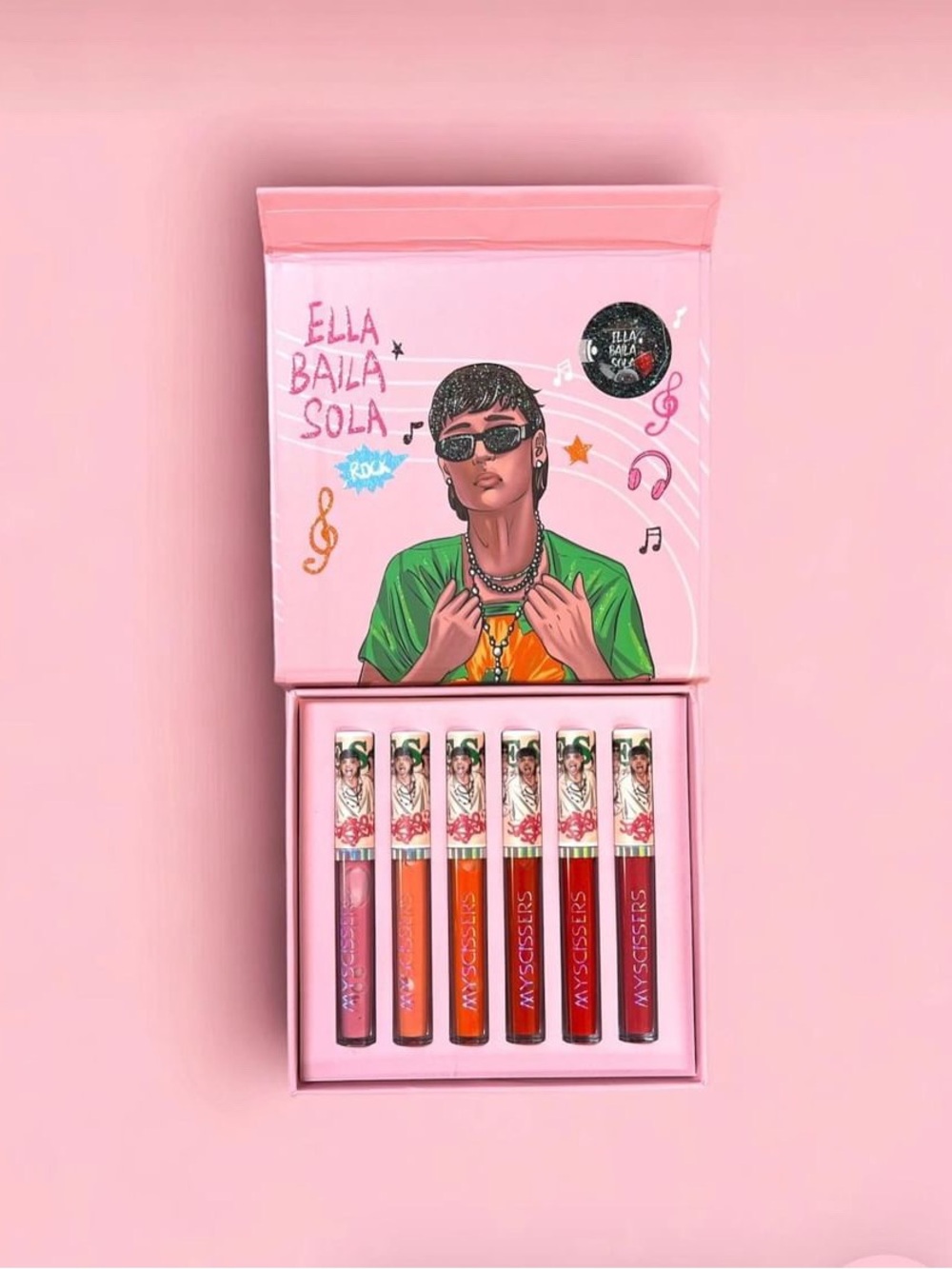 Ella Baila Sola Pink Lip Gloss Set - 6 Vibrant Shades